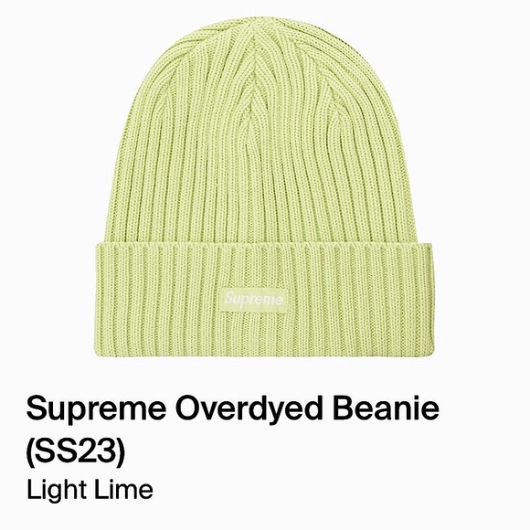 新品 Supreme Overdyed Beanie Green Supreme Overdyed Beanie